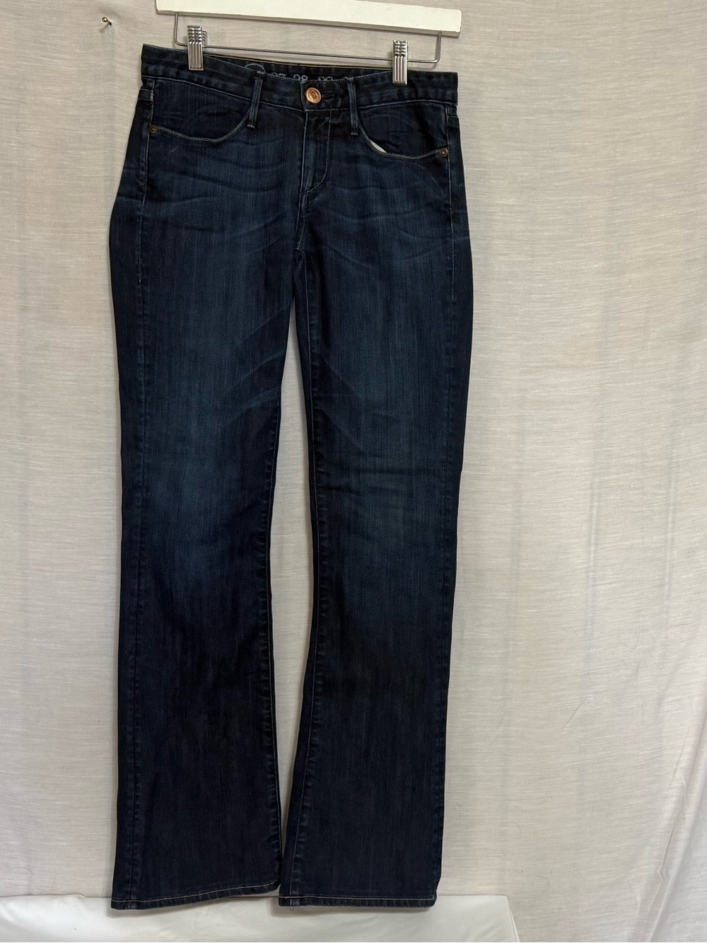 Earnest Sewn Keaton Dark Wash Bootcut Jeans Made in USA Size 26